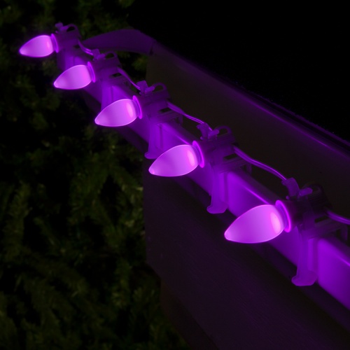 Christmas Lights C7 Purple Smooth Opticore Commercial LED Christmas