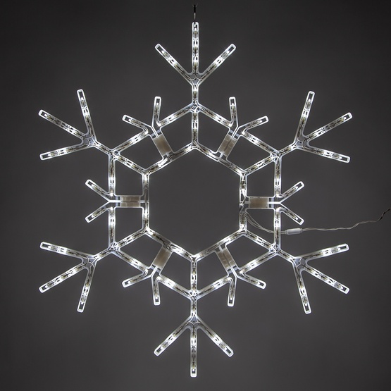 36" LED Folding Snowflake Decoration, 105 Cool White Lights