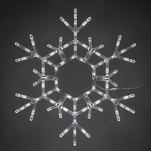36" LED Folding Snowflake Decoration, 105 Cool White Lights