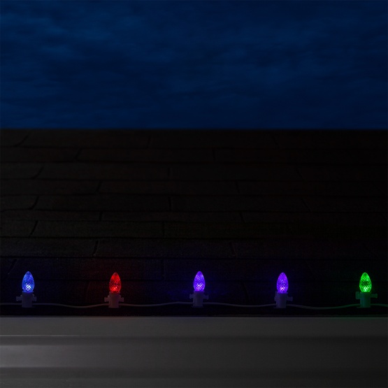 C7 Color Change Multicolor LED Christmas Light Bulbs