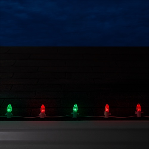 C7 Color Change RedGreen LED Christmas Light Bulbs