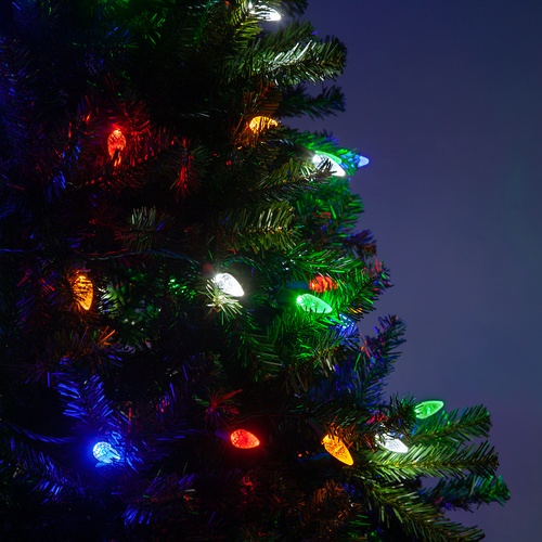 LED Christmas Lights 70 C6 Multi Color LED String Lights, 4" Spacing