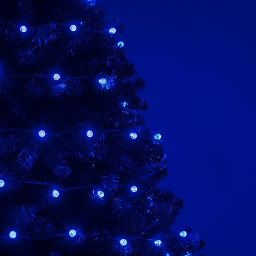 70 G12 Blue LED String Lights, 4" Spacing