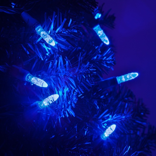 LED Christmas Lights 70 M5 Blue LED Christmas Lights, 4" Spacing