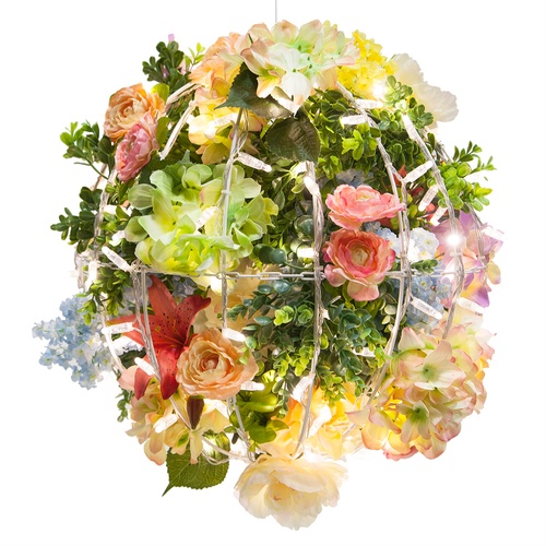 Warm White LED, Commercial Mega Sphere Christmas Light Ball, Fold Flat