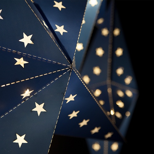 18" LED Aurora Superstar TM Fold-Flat Blue 5 Point Star Light, Outdoor Rated 