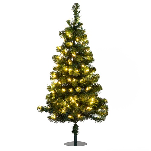 2' Walkway Pre-Lit Winchester Fir Tree, 50 Warm White LED Lights