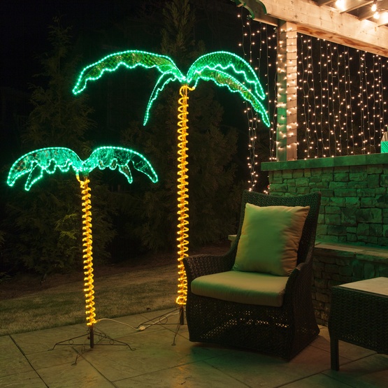 Lighted Palm Trees 4.5' Deluxe LED Lighted Palm Tree