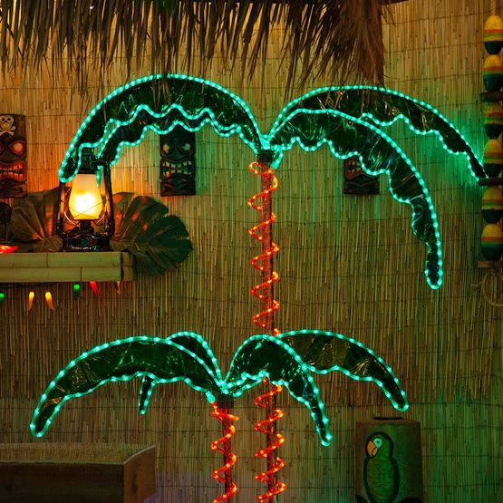 2.5' Deluxe LED Lighted Palm Tree