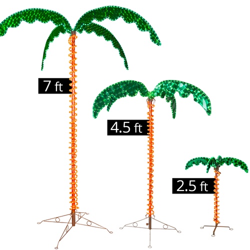 2.5' Deluxe LED Lighted Palm Tree
