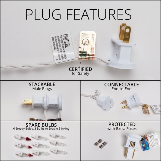 Clear Curtain Lights, 150 Lights on White Wire