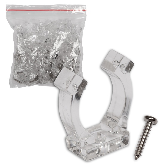 2-Wire & 3-Wire, 13mm (1/2"), Mounting Clips, 100 Pcs