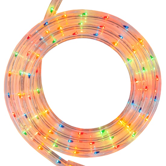 18' Multicolor Rope Light, 2 Wire 1/2", 120 Volt