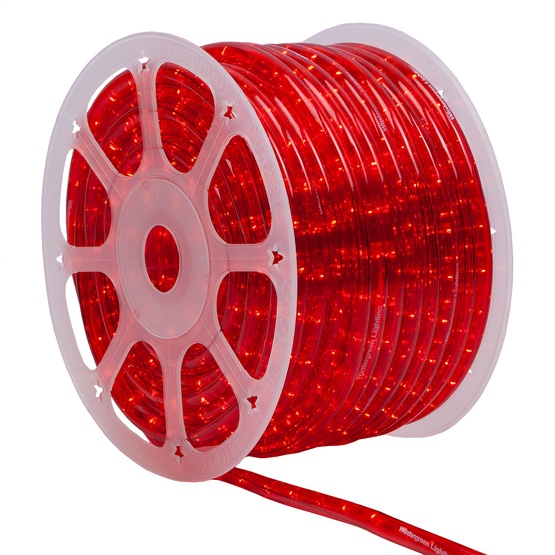 Rope Light 150' Red Rope Light Commercial Spool, 120 Volt
