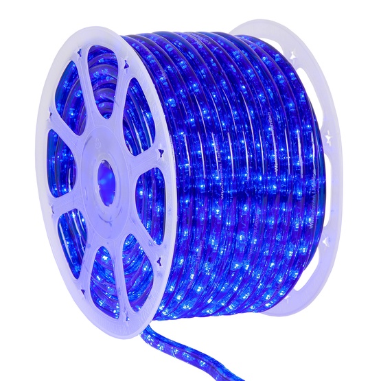 LED Rope Lights 150' Blue LED Rope Light Commercial Spool, 120 Volt