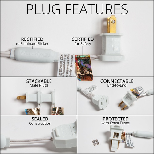 150 Warm White SoftTwinkle LED Curtain Lights