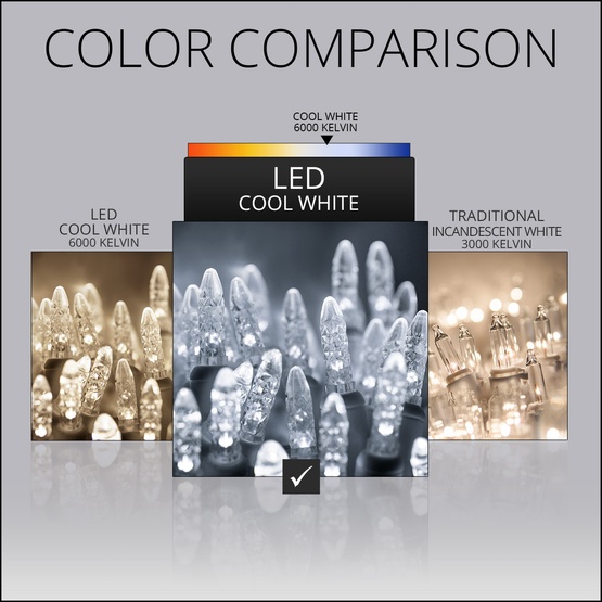 70 M5 Cool White Twinkle LED Icicle Lights