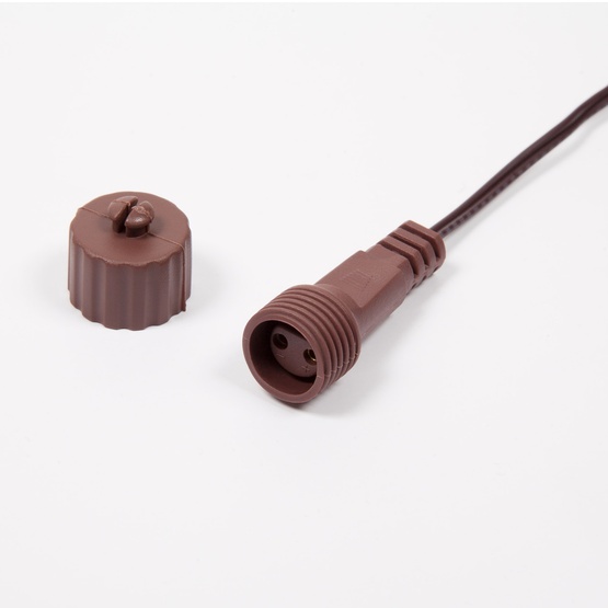 Warm White LED Fairy Christmas Light Ball, Fold Flat Brown Frame