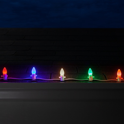Christmas Lights C7 Multicolor Smooth Opticore Commercial LED