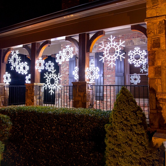20" LED Folding Snowflake Decoration, 70 Cool White Lights
