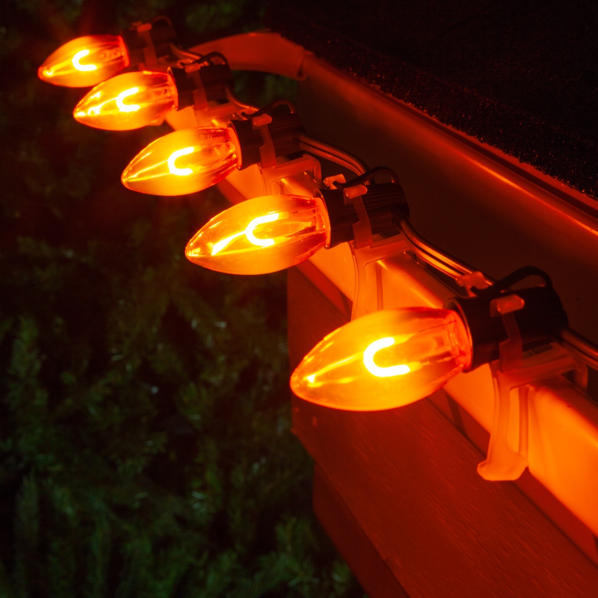 C9 Dimmable LED Replacement Lights - C9 Amber / Orange