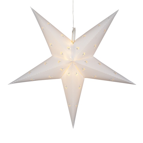 18" LED Aurora Superstar TM Fold-Flat White 5 Point Star Light, Outdoor Rated 