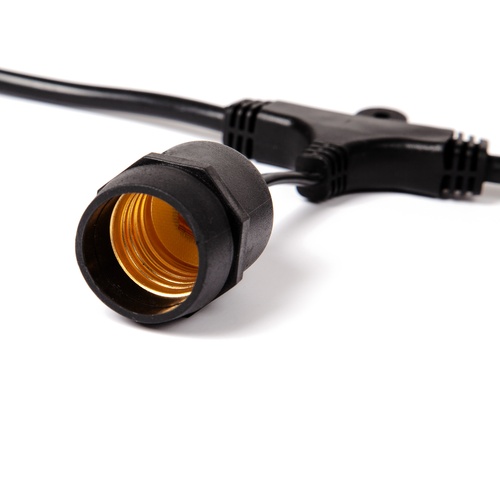 Outdoor Patio String Lights 30' E26 Commercial Patio Light Stringer