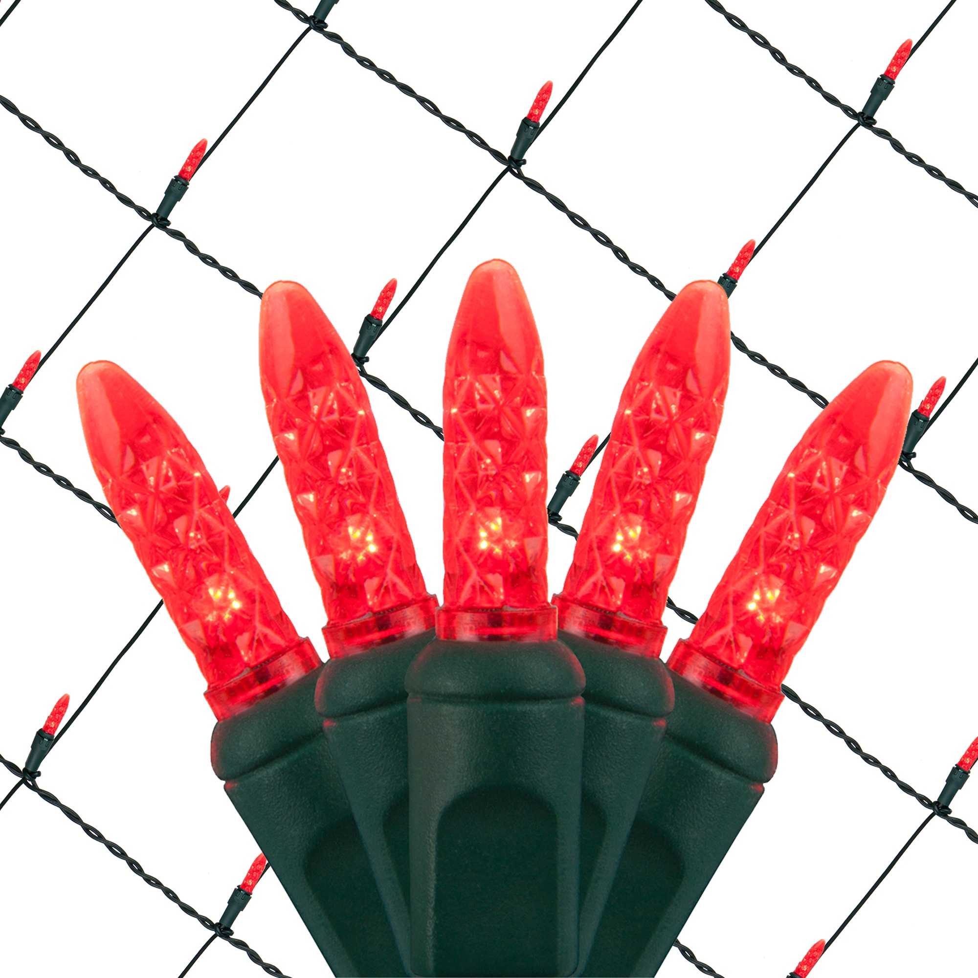 Led Net Lights M5 4 X6 Red Green Wire M5 4 X6 Red Led Net Lights Green Wire