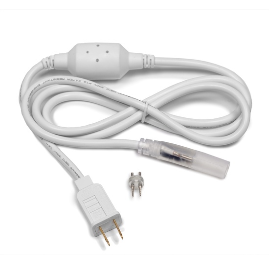 2 Wire, 1/2" (13mm), Power Cord for LED Rope Light, 6', 1 Pack