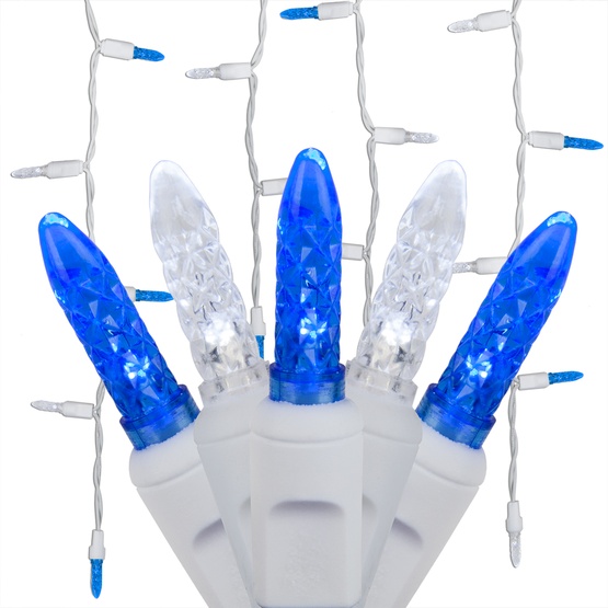 70 M5 Blue and White LED Icicle Lights