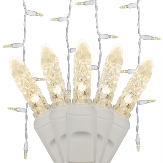 70 M5 Warm White LED Icicle Lights
