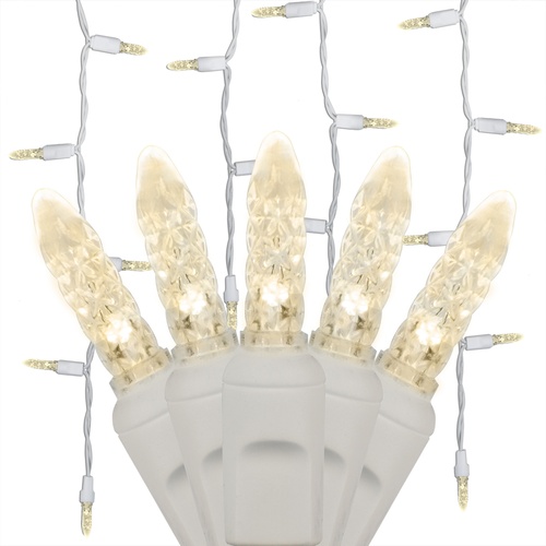 70 M5 Warm White LED Icicle Lights