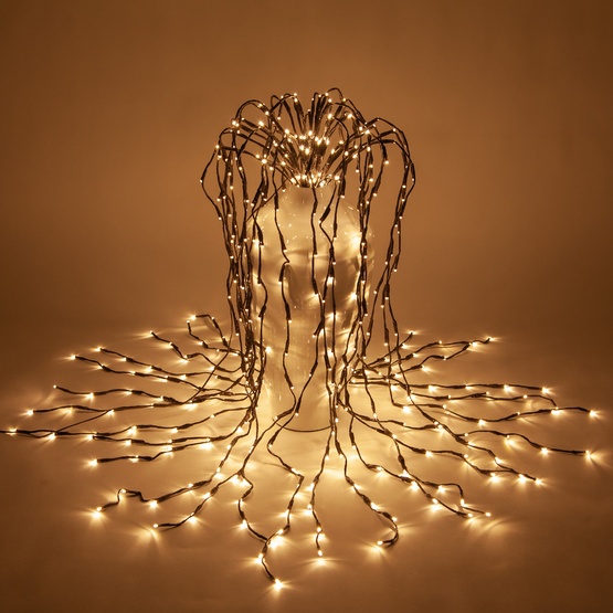 36" Brown Falling Willow Lighted Branches, Warm White LED Lights, 1 pc