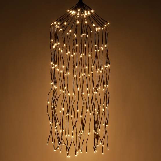 36" Brown Falling Willow Lighted Branches, Warm White LED Lights, 1 pc
