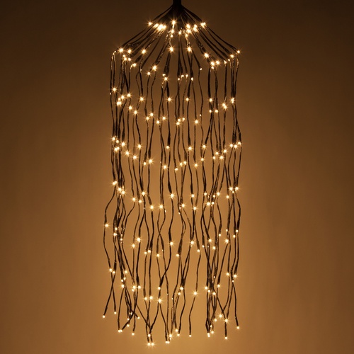 36" Brown Falling Willow Lighted Branches, Warm White LED Lights, 1 pc