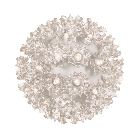 6" Warm White 5mm LED Starlight Sphere, 70 Lights