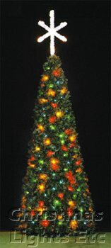 12' Rocky Mountain Pine Tree, C9 Multicolor Lights