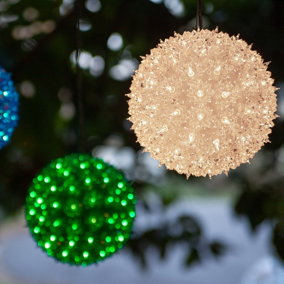 10" Clear Incandescent Twinkle Starlight Sphere, 150 Lights