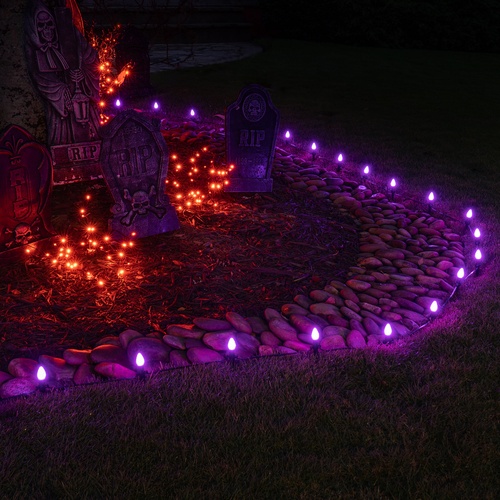 Halloween Pathway Lights C7 Purple Smooth Opticore Halloween LED