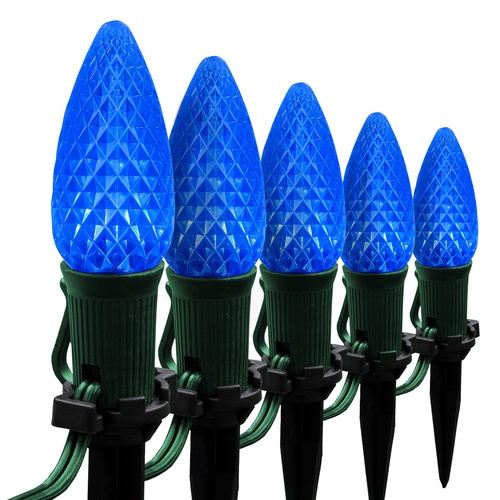 Christmas Pathway Lights C9 Blue Opticore Christmas LED Pathway Lights