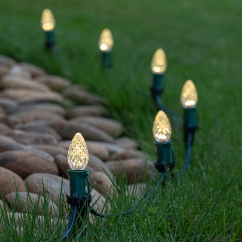 Christmas Pathway Lights C7 Warm White Opticore Christmas LED Pathway