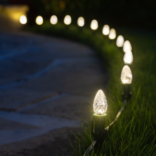 Christmas Pathway Lights C7 Warm White Opticore Christmas LED Pathway