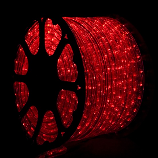 LED Rope Lights 153' Red LED Rope Light Commercial Spool, 120 Volt