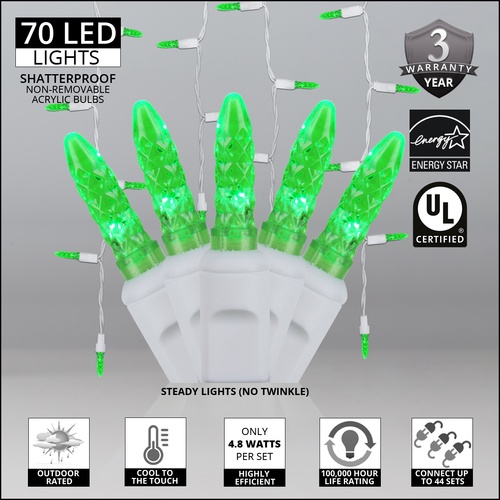 M5 Green Halloween LED Icicle Lights
