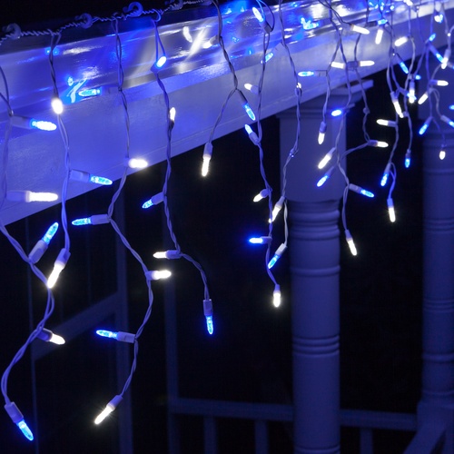 70 M5 Blue and White LED Icicle Lights