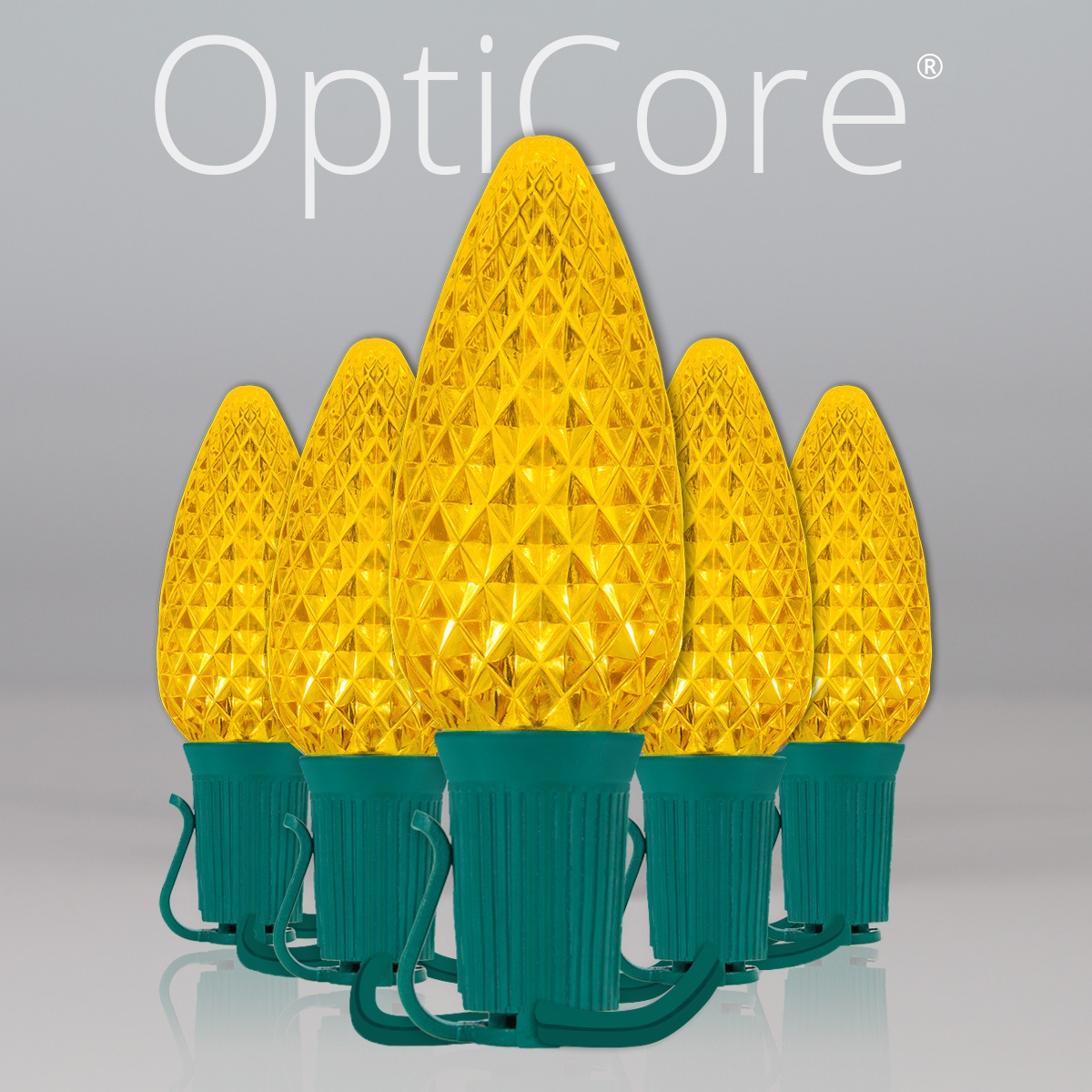 Christmas Lights C9 Gold Opticore Commercial LED Christmas Lights