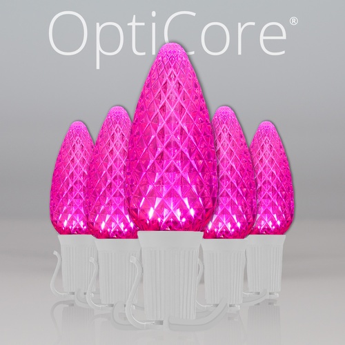 Lights C9 Pink Opticore Commercial LED Christmas Lights