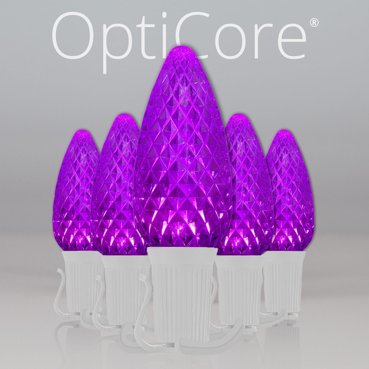 Christmas Lights C9 Purple Opticore Commercial LED Christmas Lights