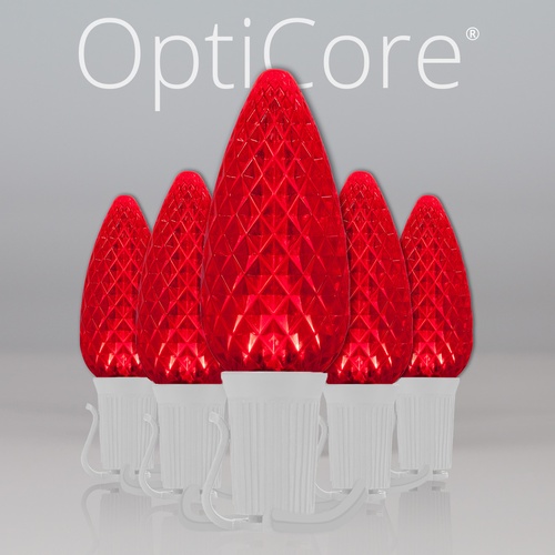 Christmas Lights C9 Red Opticore Commercial LED Christmas Lights