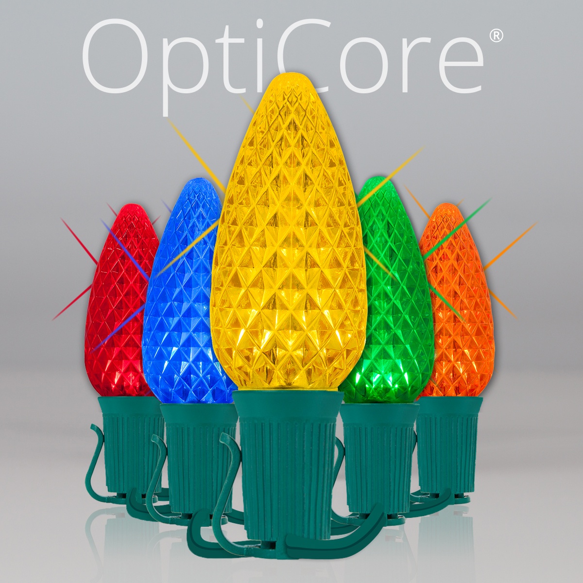 Christmas Lights C9 Multicolor Opticore Twinkle Commercial LED